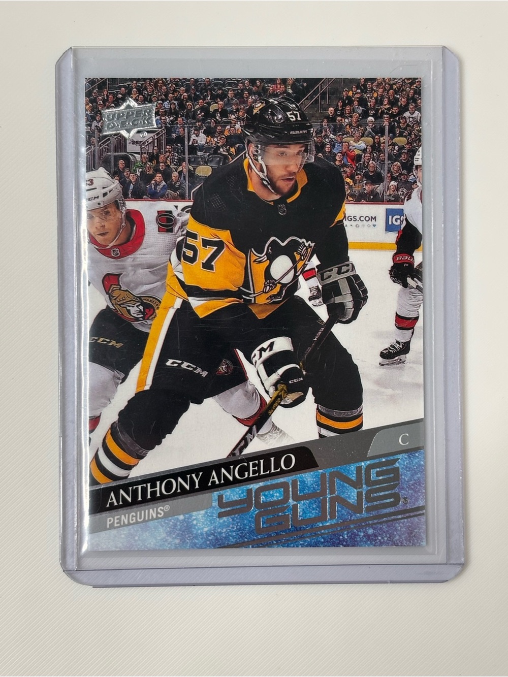 Anthony Angello 2020-21 Upper Deck Young Guns Rookie RC #472 Penguins